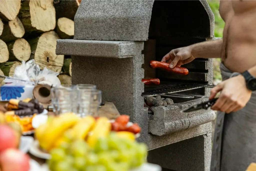 Cuisine extérieure pergola abri